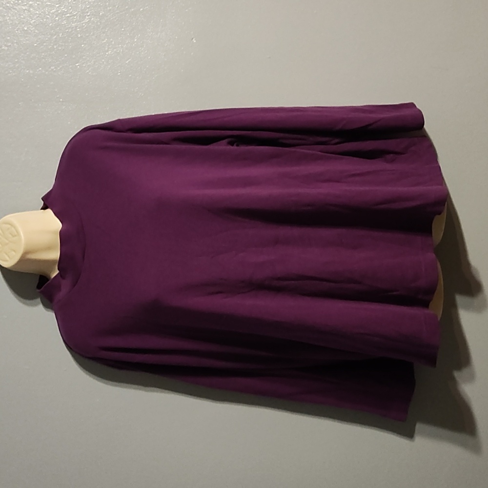 Basic Edition plus women's 2XL rich purple blouse